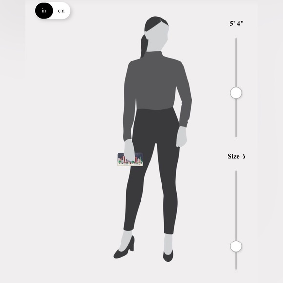 Kate Spade Winter Wonders Large Slim Bifold Wallet ✨ Navy | leather Christmas - Picture 2 of 5